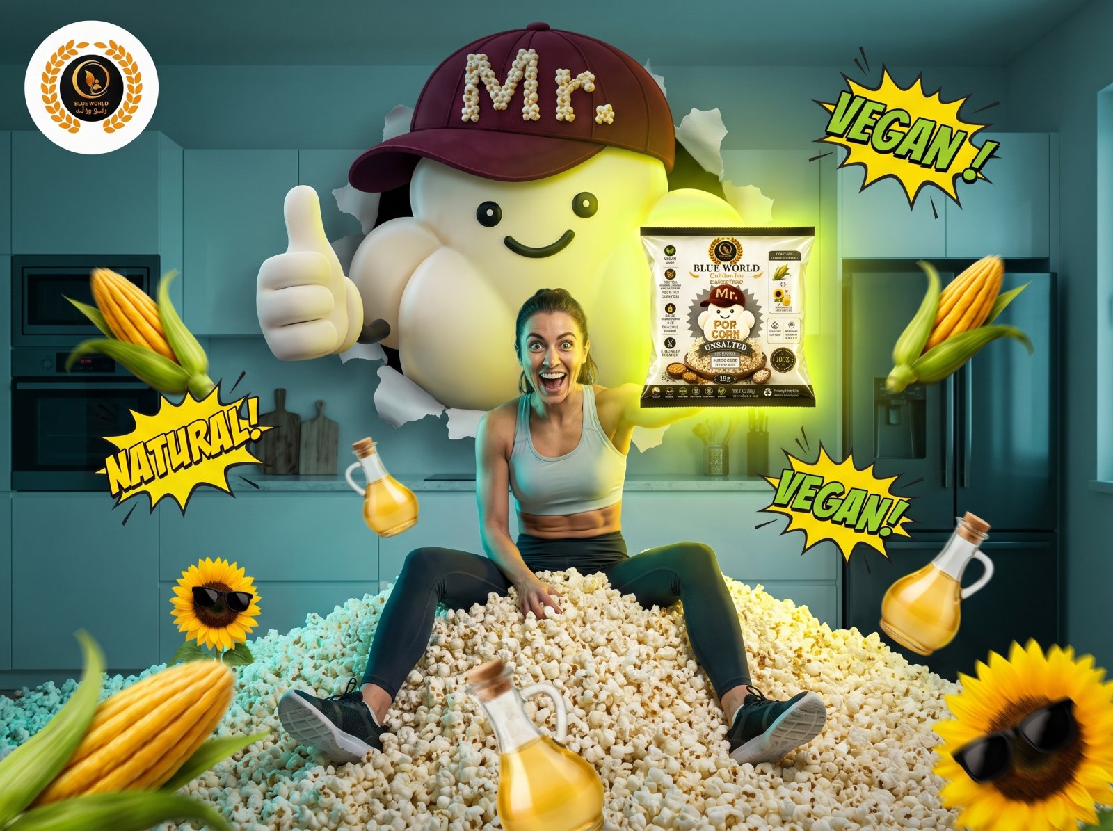 Mr. Popcorn Unsalted advertisement