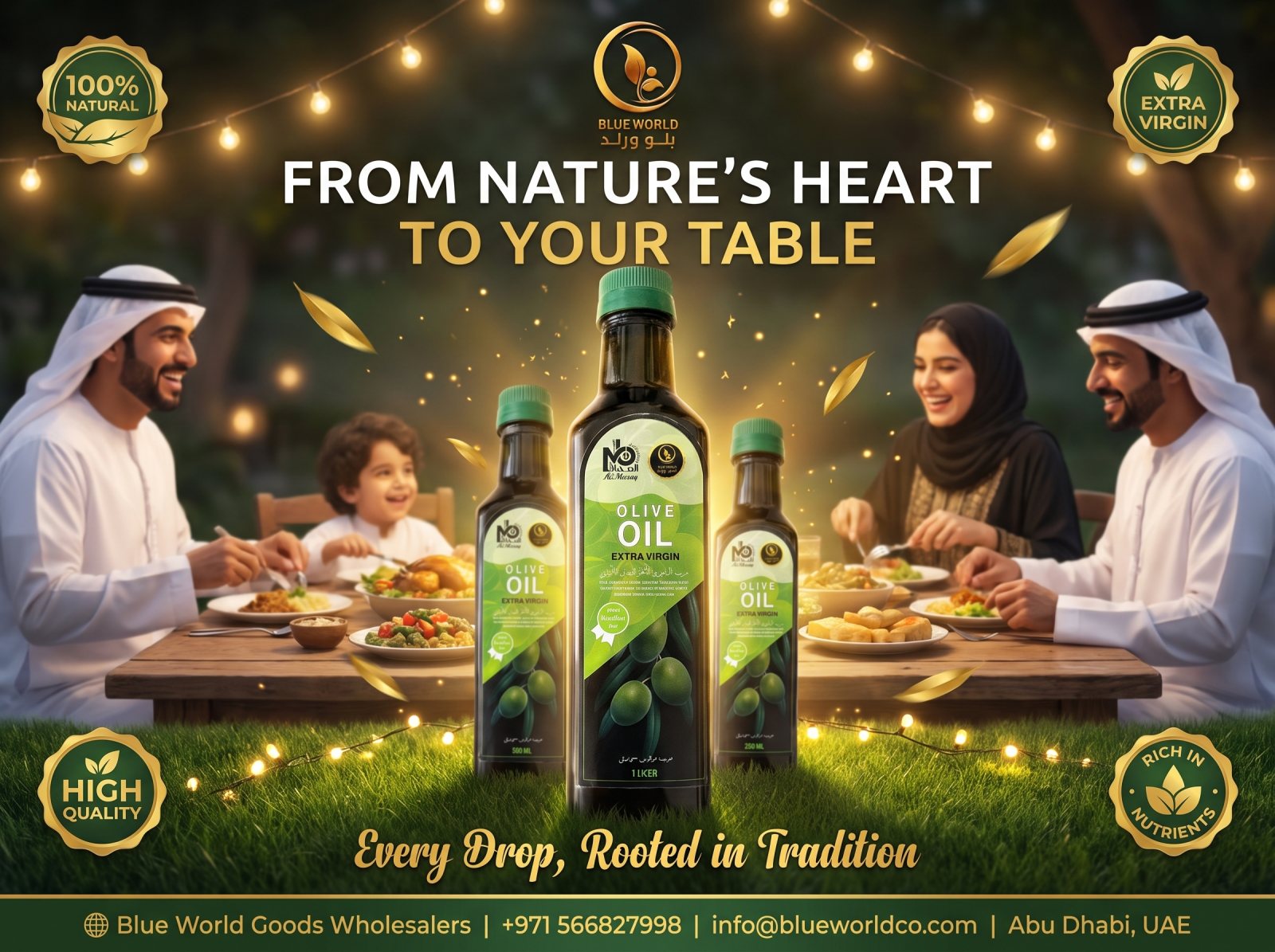 Olive oil advertisement