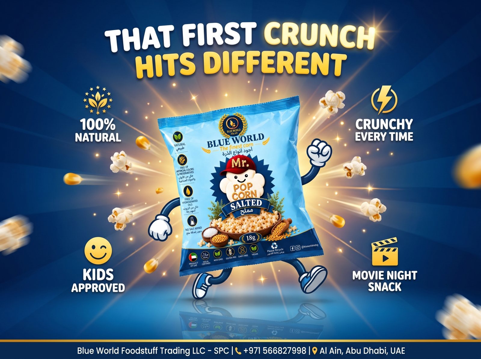 Mr. Popcorn Salted advertisement